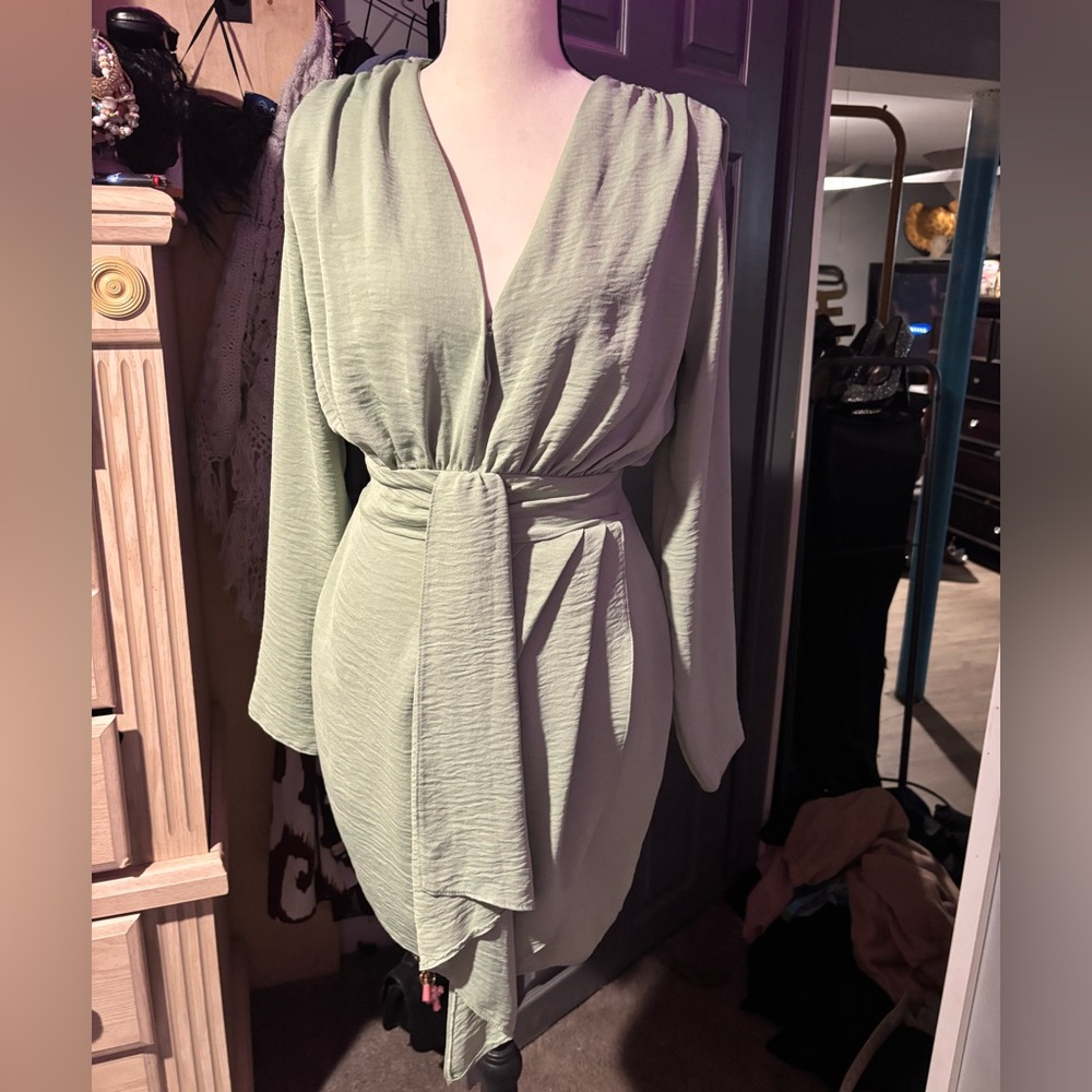 NWOT ASOS Light Green Sage Dress